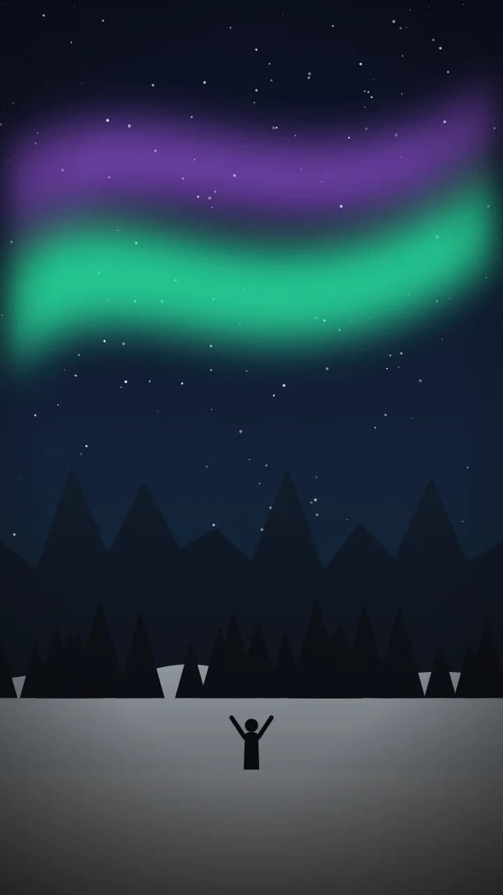 Unter dem Nordlicht